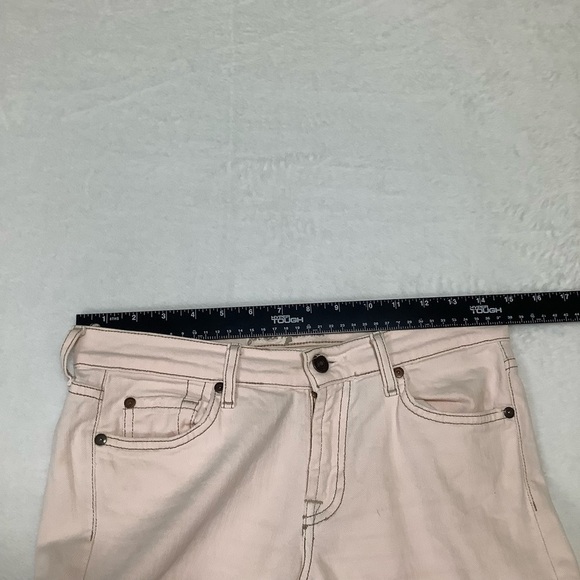 7 For All Mankind 7FAM Jeans Sz 27 Crop Bootcut Pink - Picture 6 of 10
